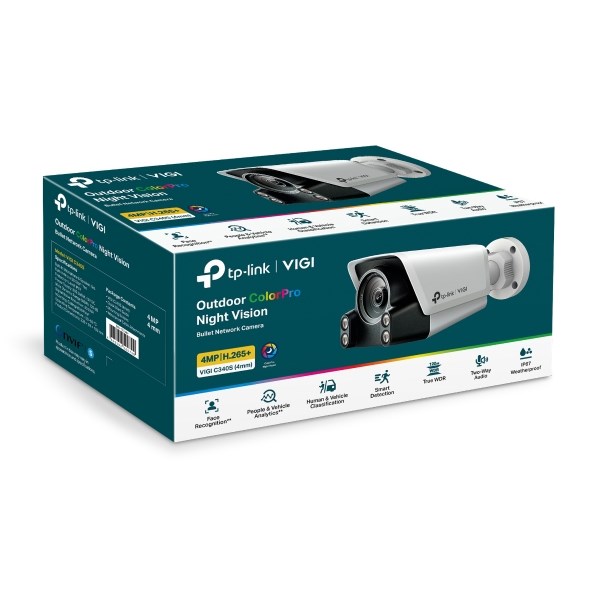 TP-Link VIGI C340S Bullet IP security camera Outdoor 2688 x 1520 pixels Wall - Afbeelding 3