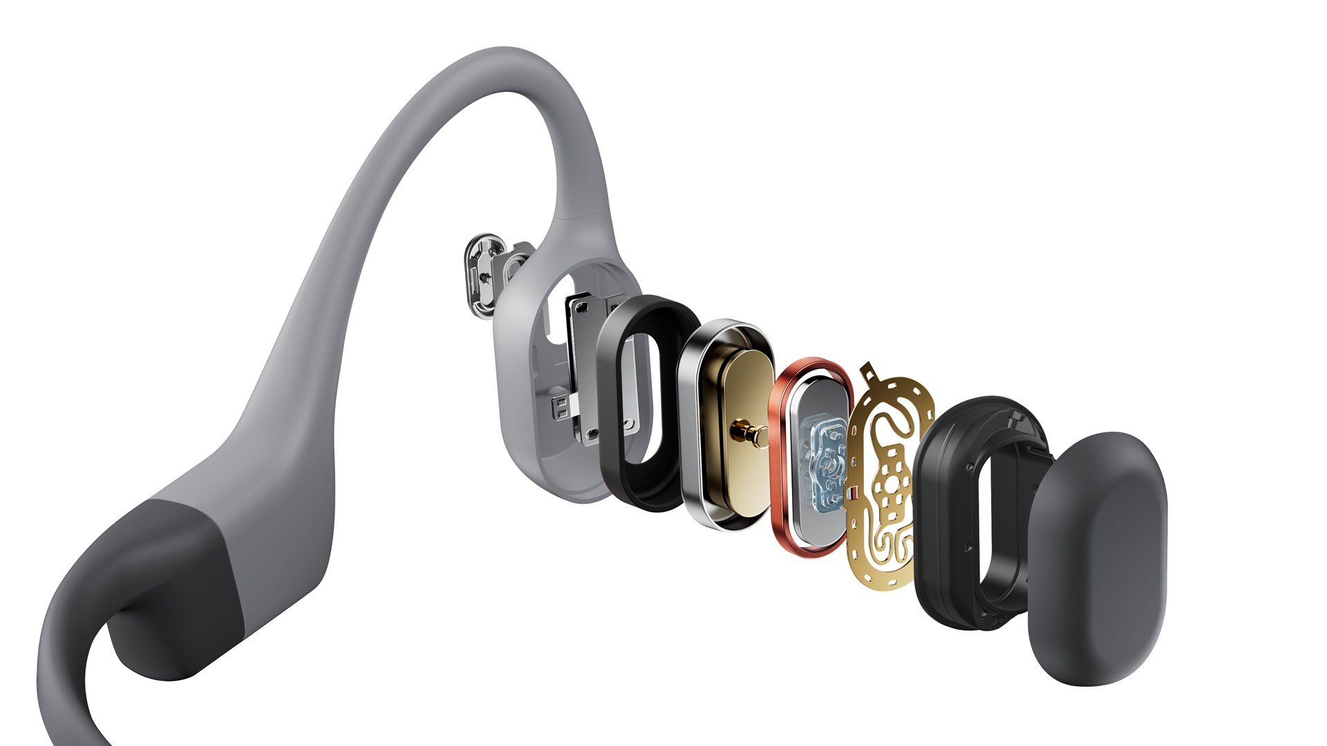SHOKZ OpenSwim Pro Headset Wireless Open-ear Sports Bluetooth Grey - Afbeelding 3
