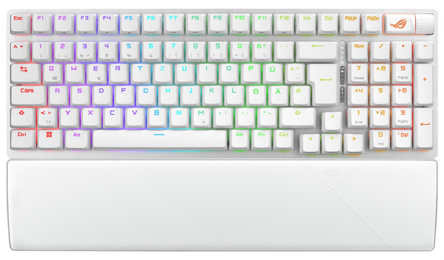 ASUS ROG Strix Scope II 96 Wireless keyboard Gaming USB + RF Wireless + Bluetooth QWERTZ German White