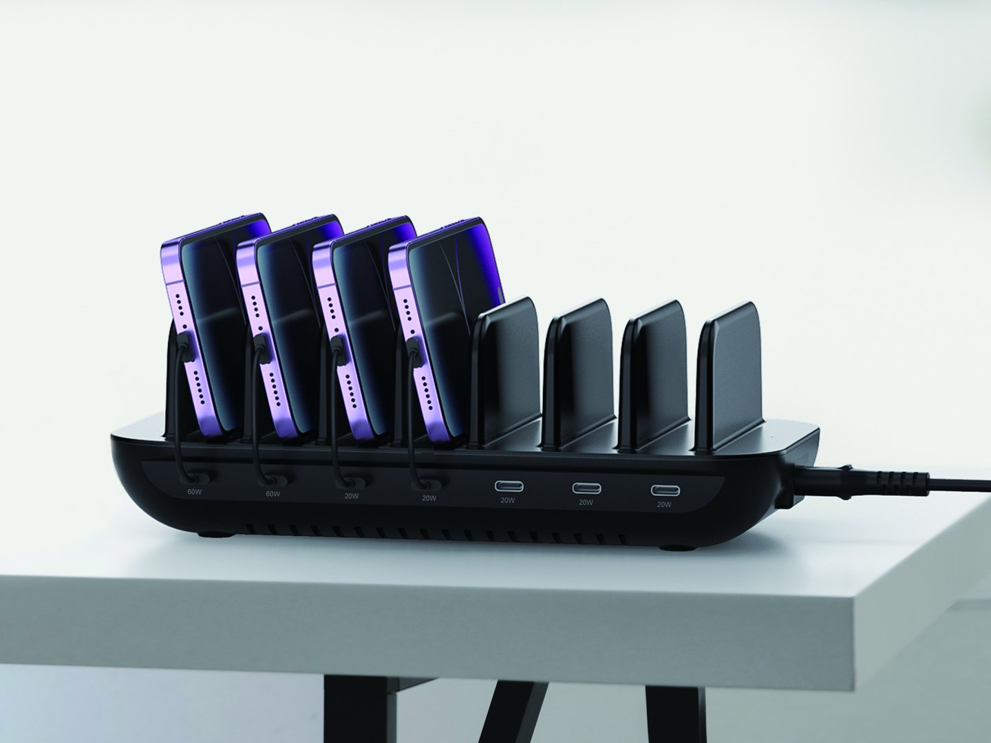 Charger 7Port 7xUSB-C Multi 160WPD3.0 bk - Afbeelding 3