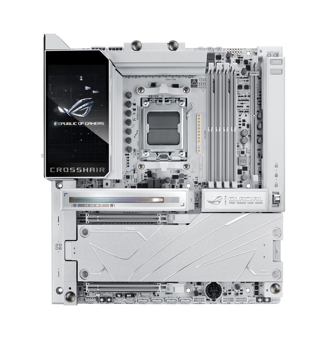 ASUS ROG CROSSHAIR X870E GLACIAL AMD X870E Socket AM5 Extended ATX - Afbeelding 2