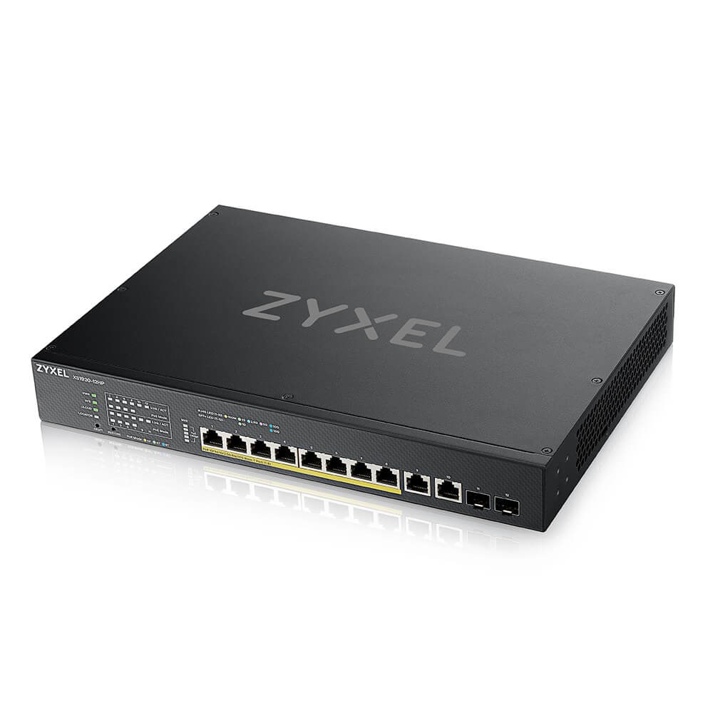 Zyxel XS1930-12HP-ZZ0101F network switch Managed L3 10G Ethernet (100/1000/10000) Power over Ethernet (PoE) Black - Afbeelding 4