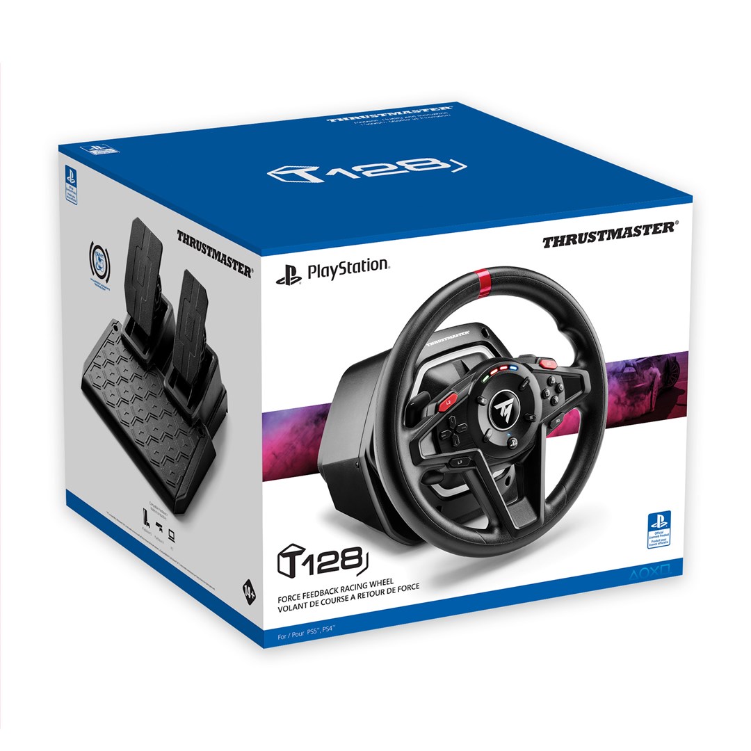 Thrustmaster T128 Black USB Steering wheel + Pedals Analogue PC, PlayStation 4, PlayStation 5 - Afbeelding 6