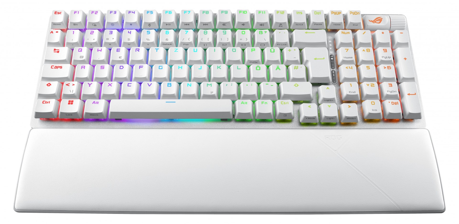 ASUS ROG Strix Scope II 96 Wireless keyboard Gaming USB + RF Wireless + Bluetooth QWERTZ German White - Afbeelding 4