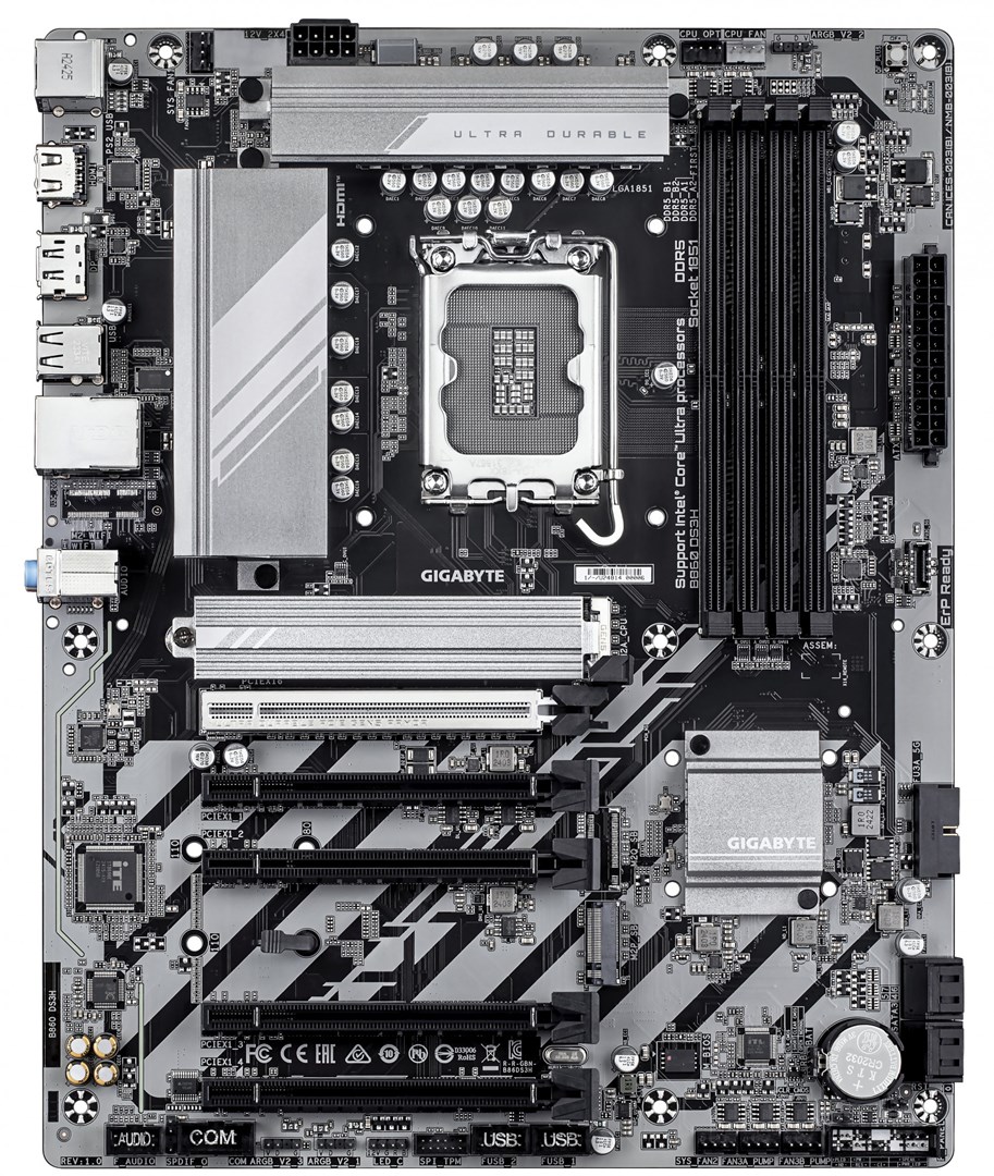 Gigabyte B860 DS3H Motherboard (B860, S1851, ATX, - Afbeelding 3