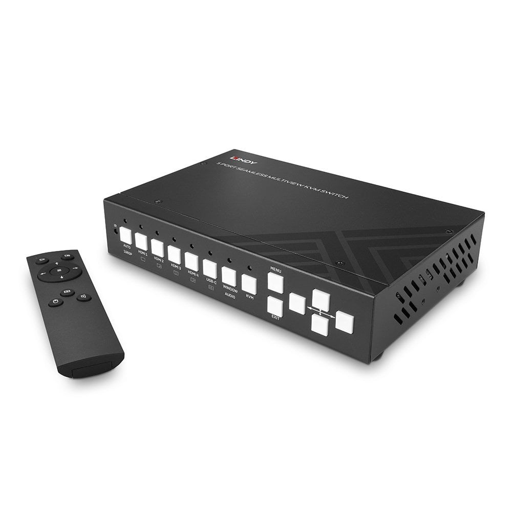 Lindy 5 Port Seamless Multiview KVM Switch - Afbeelding 4