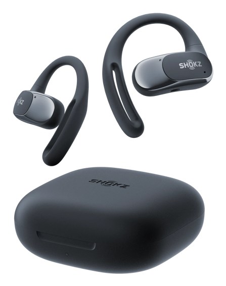 SHOKZ OpenFit Air Headset Wireless Ear-hook Calls/Music/Sport/Everyday Bluetooth Black - Afbeelding 3