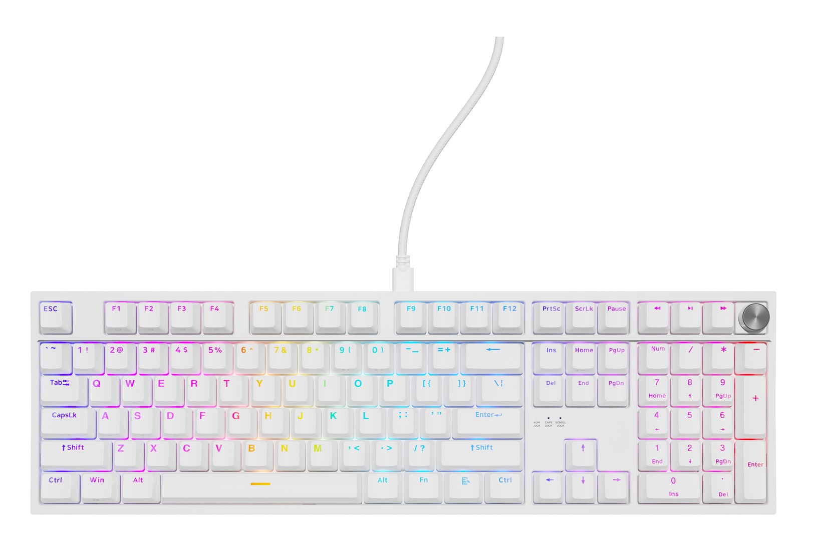 GENESIS NKG-2300 keyboard Universal USB QWERTY English White - Afbeelding 3