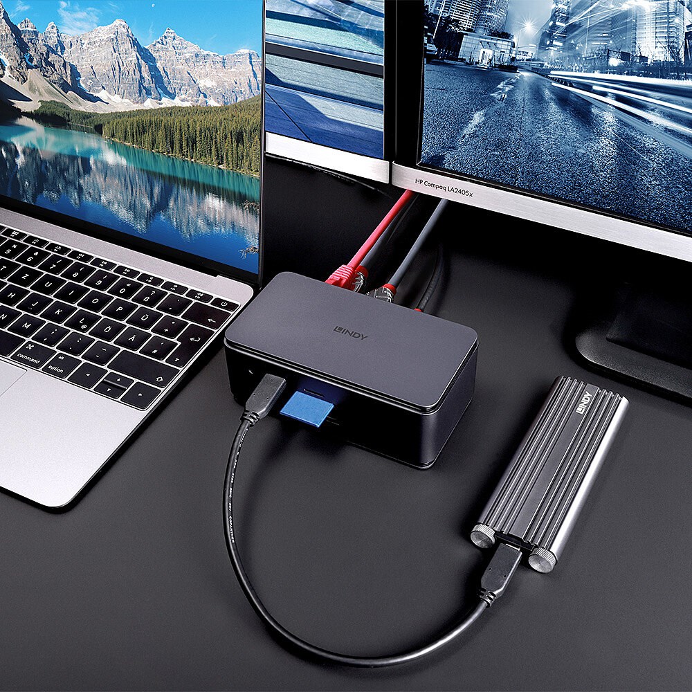 Lindy DST-Pro USB4, USB-C Laptop Docking Station - Afbeelding 6
