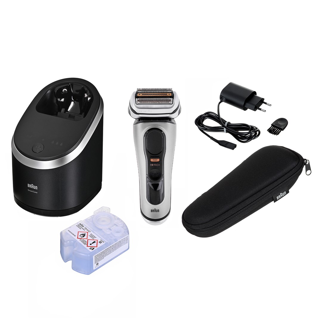 Braun Series 9 Pro+ 9565cc Electric shaver Silver, Black