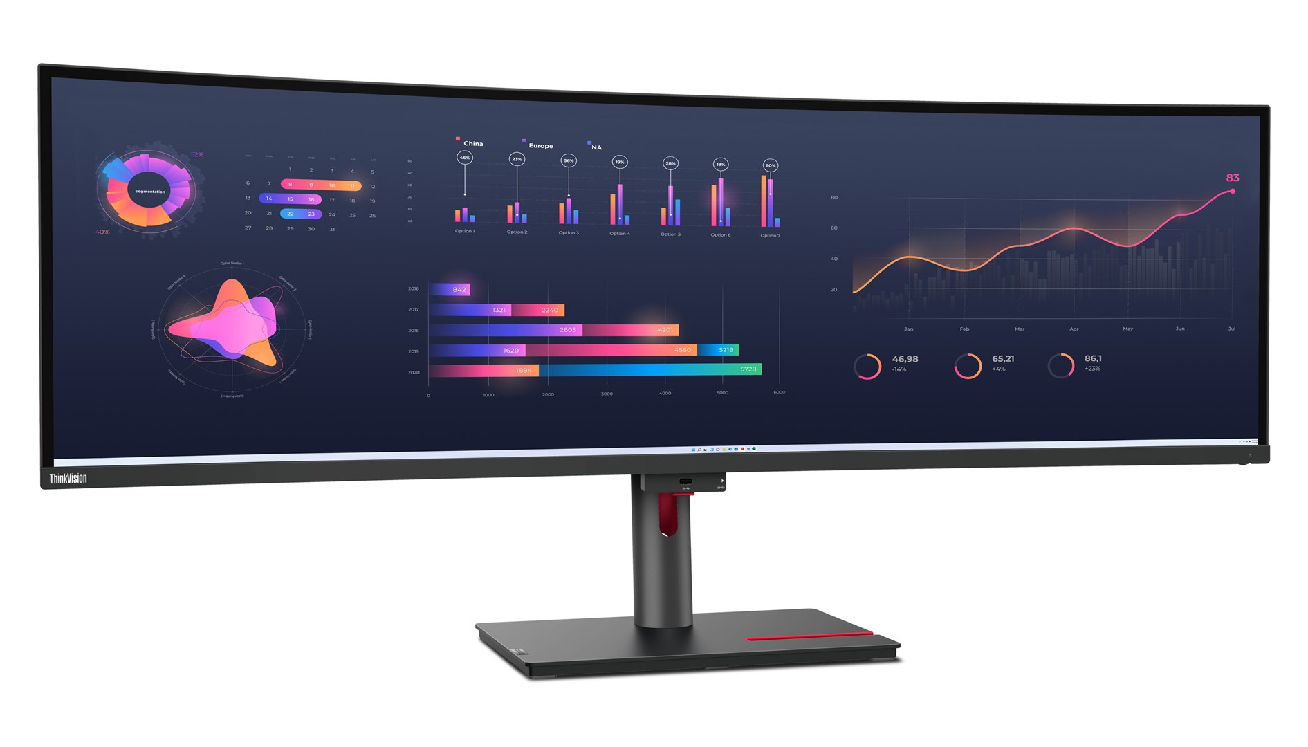 Lenovo ThinkVision P49w-30 Monitor - Afbeelding 7