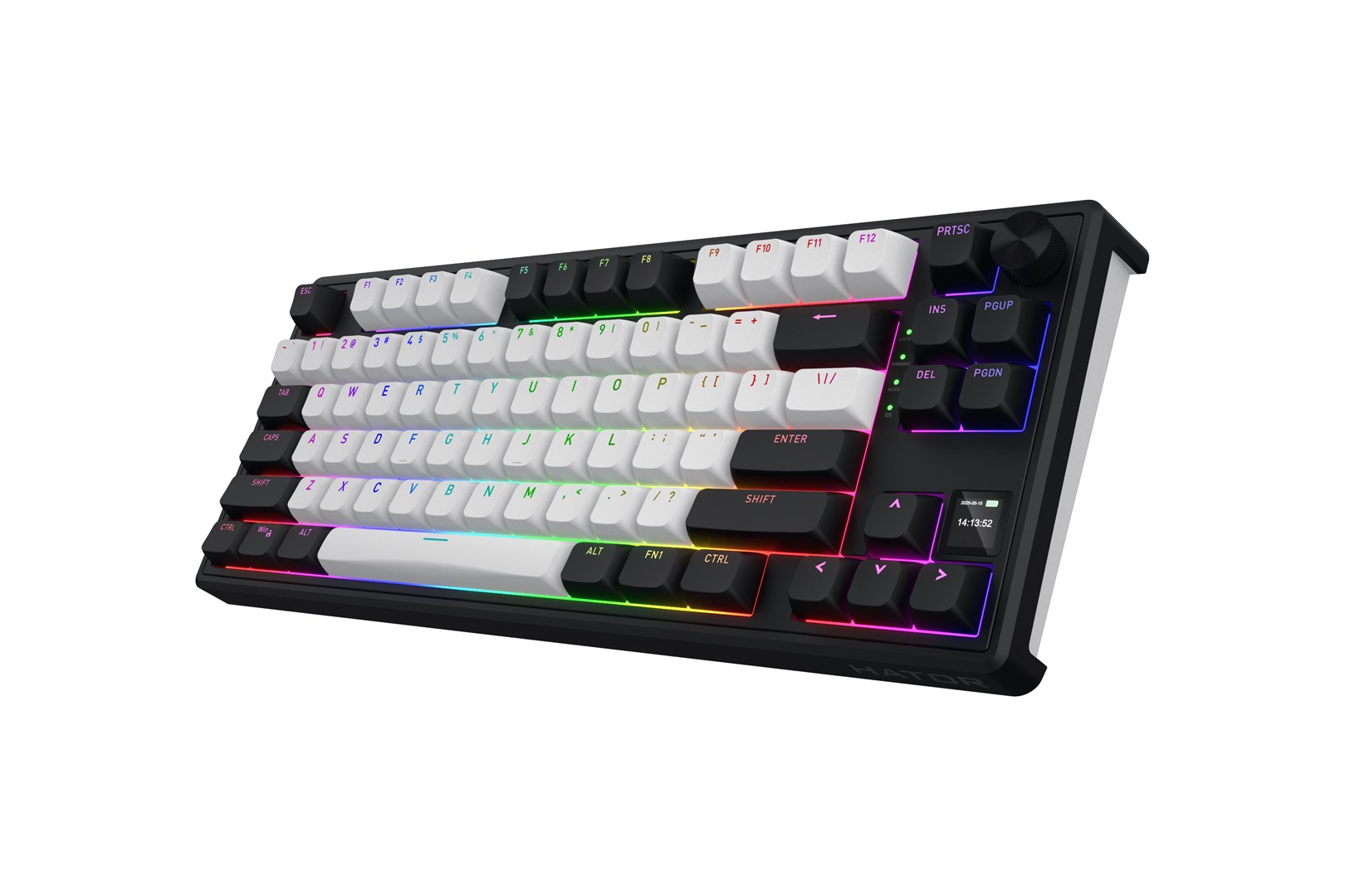 HATOR Skyfall 80 MAG ULTIMA 8K wireless keyboard Gaming USB + RF Wireless + Bluetooth QWERTY US English Black, White - Afbeelding 3