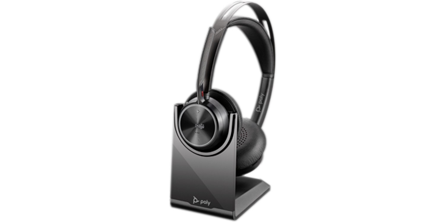 HP Poly Voyager Focus 2-M USB-C-C Headset USB-C/A Adapter Charging Stand - Afbeelding 3