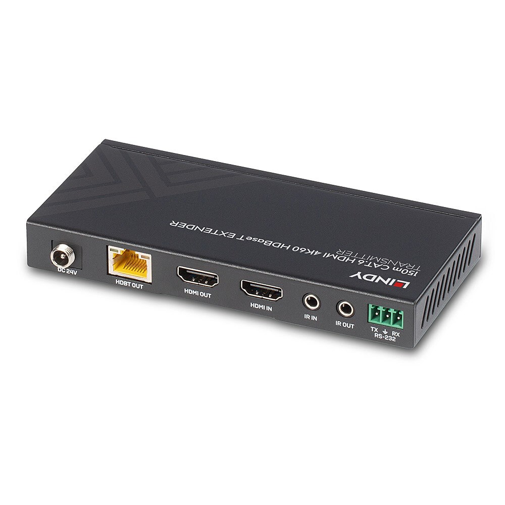 Lindy 150m Cat.6 HDMI 4K60, IR and RS-232 HDBaseT Extender - Afbeelding 3