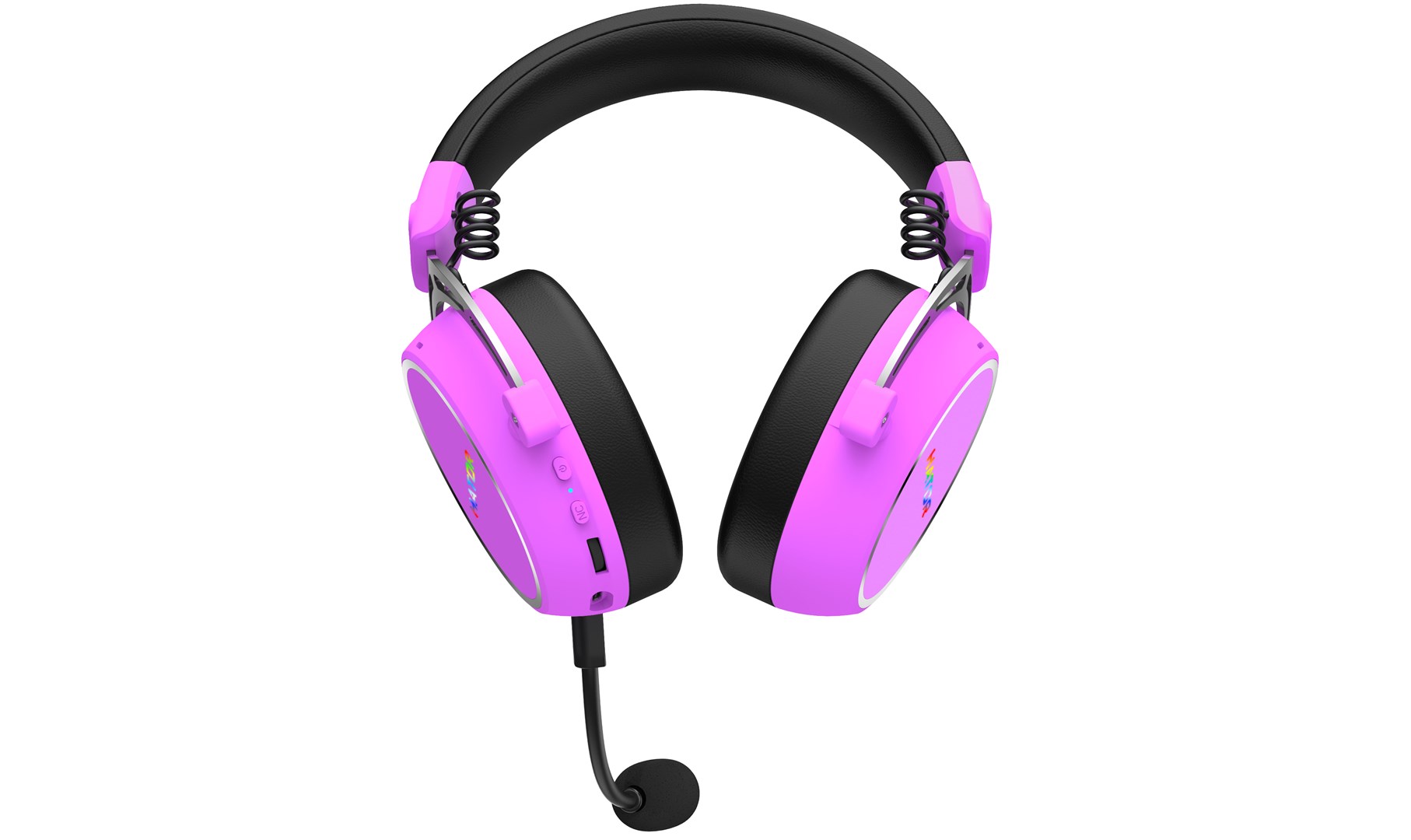 HATOR Hypergang 3 Wireless Headset Head-band Gaming USB Type-C / USB Type-A Bluetooth Violet - Afbeelding 3