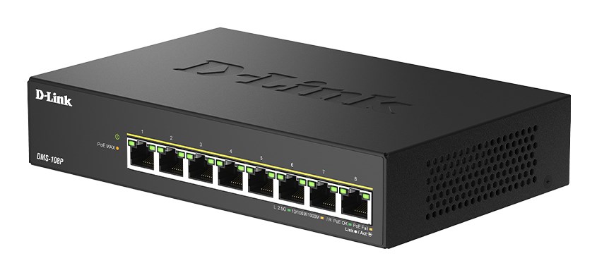 D-Link 8-Port 2.5G Multi-Gigabit PoE++ Unmanaged Switch - Afbeelding 4