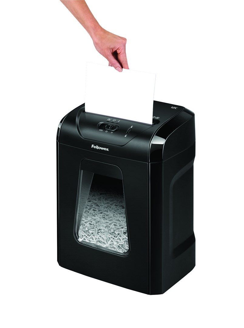 Fellowes Aktenvernichter Powershred 12C schwarz - Afbeelding 6