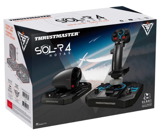 Thrustmaster Sol-R 4 HOTAS Black USB Joystick + engine control lever Analogue / Digital PC - Afbeelding 7