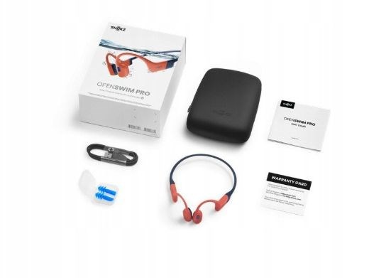 Shokz OpenSwim Pro Red wireless bone conduction headphones - Afbeelding 6