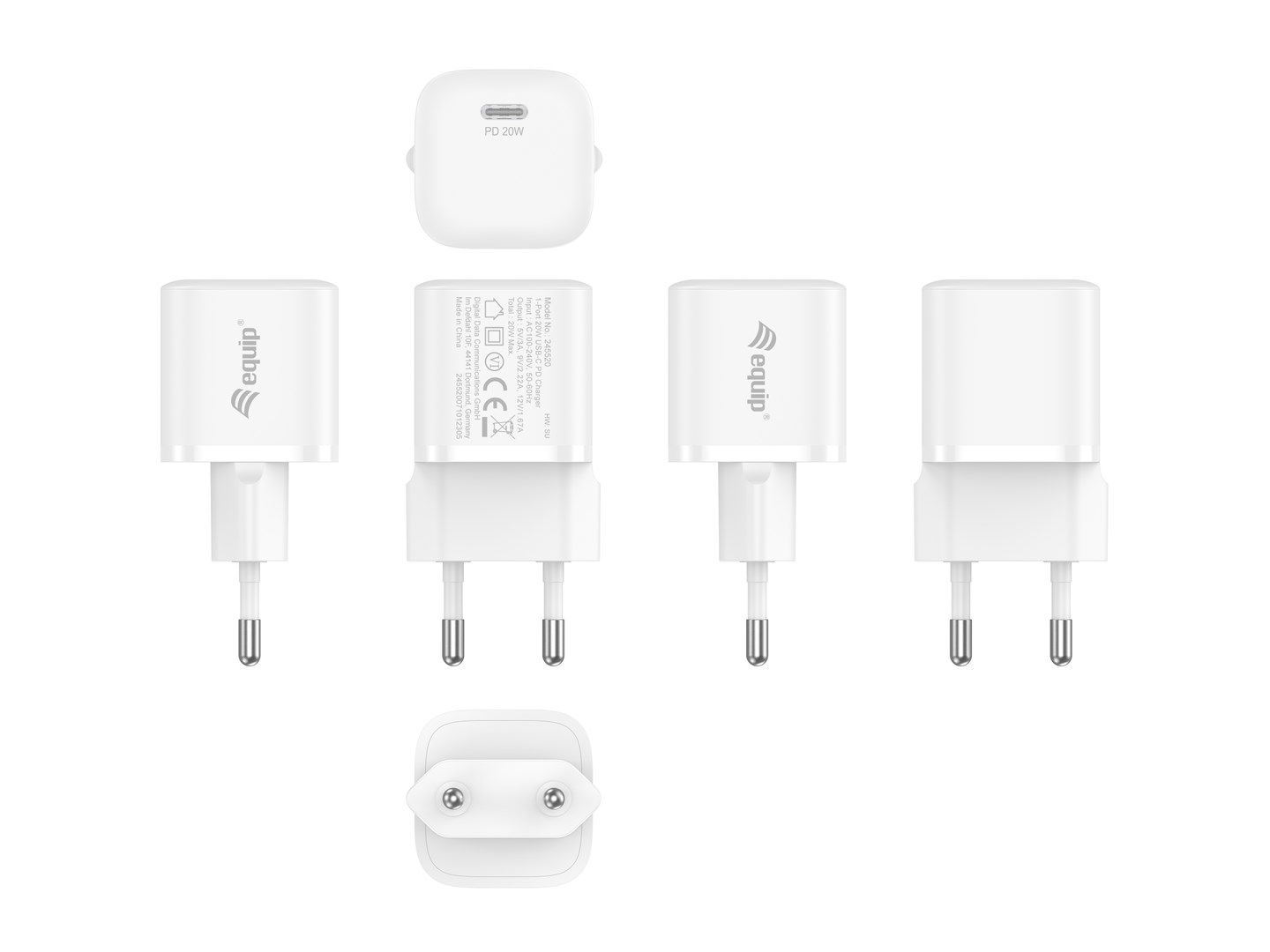 Equip 1-Port 20W USB-C PD Charger, 25pcs/pack - Afbeelding 6