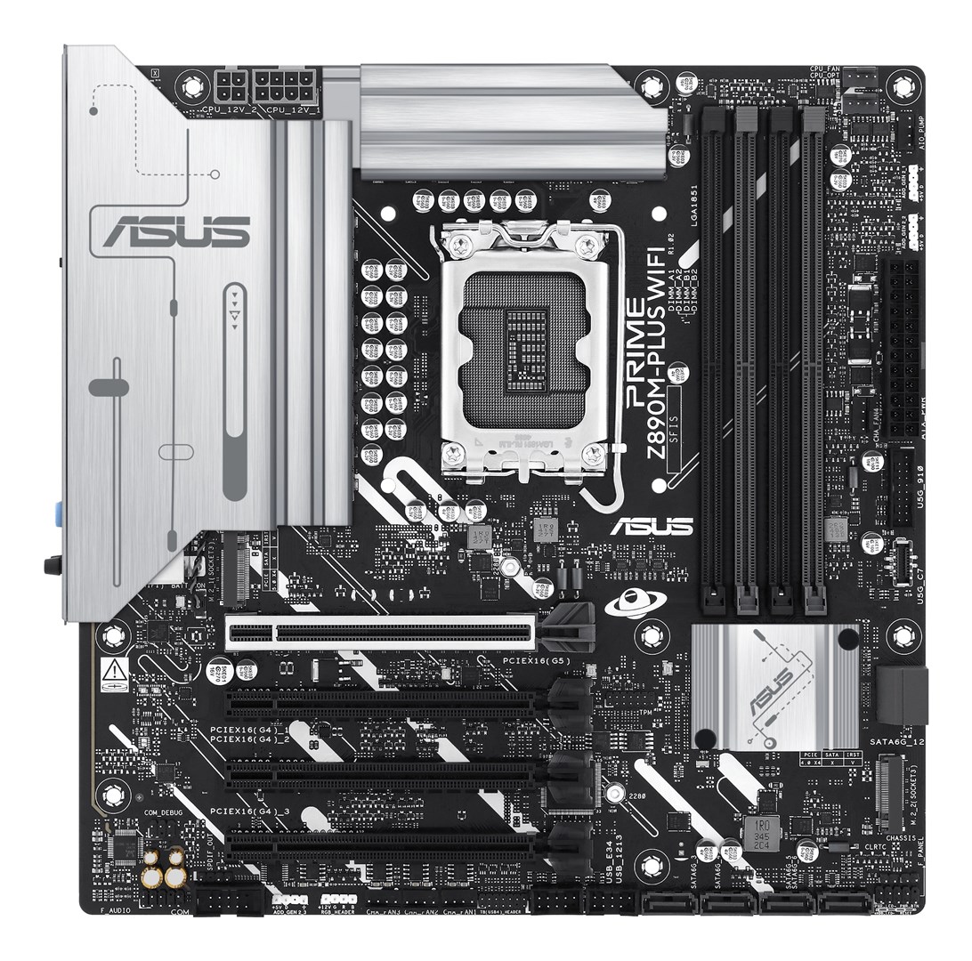 ASUS PRIME Z890M-PLUS WIFI Intel Z890 LGA 1851 (Socket V1) micro ATX - Afbeelding 2