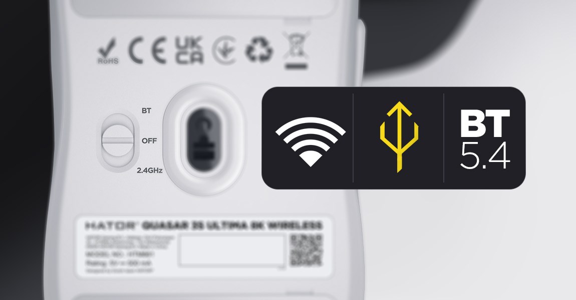 HATOR Quasar 3S Ultima 8K Wireless, Black - Afbeelding 5