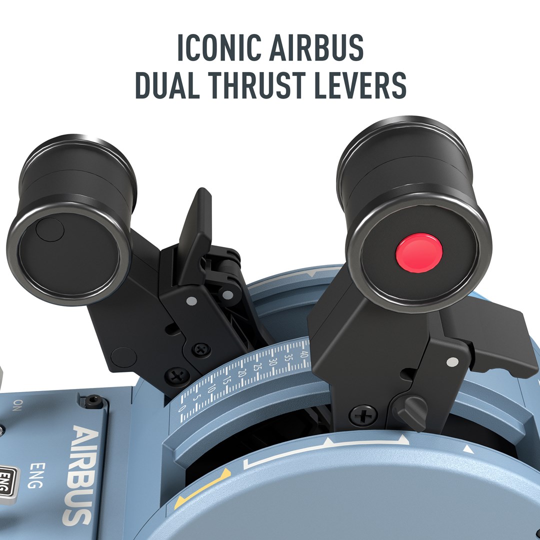 Thrustmaster TCA Quadrant Airbus Edition Black, Blue USB Flight Sim Analogue / Digital PC - Afbeelding 10