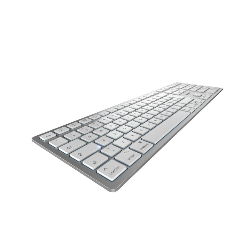 CHERRY KW 9100 SLIM FOR MAC keyboard Universal USB + Bluetooth QWERTZ German Silver - Afbeelding 4