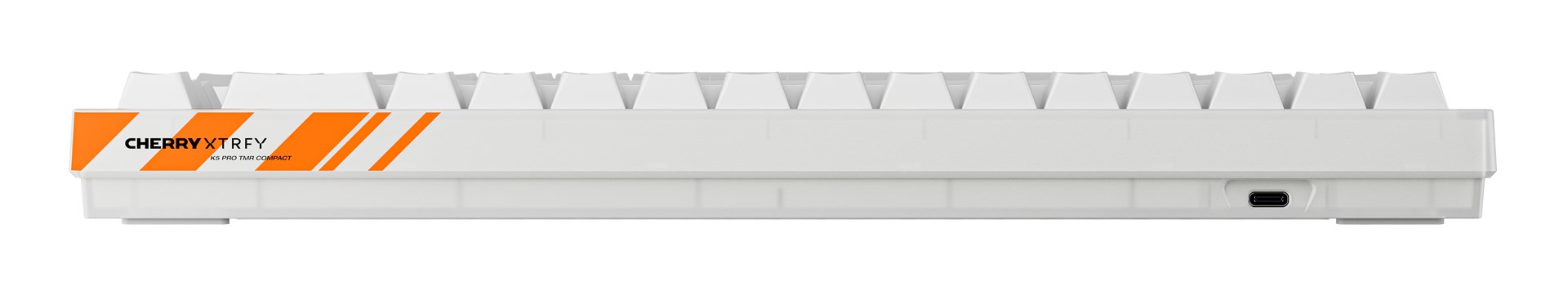 CHERRY K5 PRO TMR COMPACT keyboard Gaming USB QWERTZ German Orange, White - Afbeelding 2