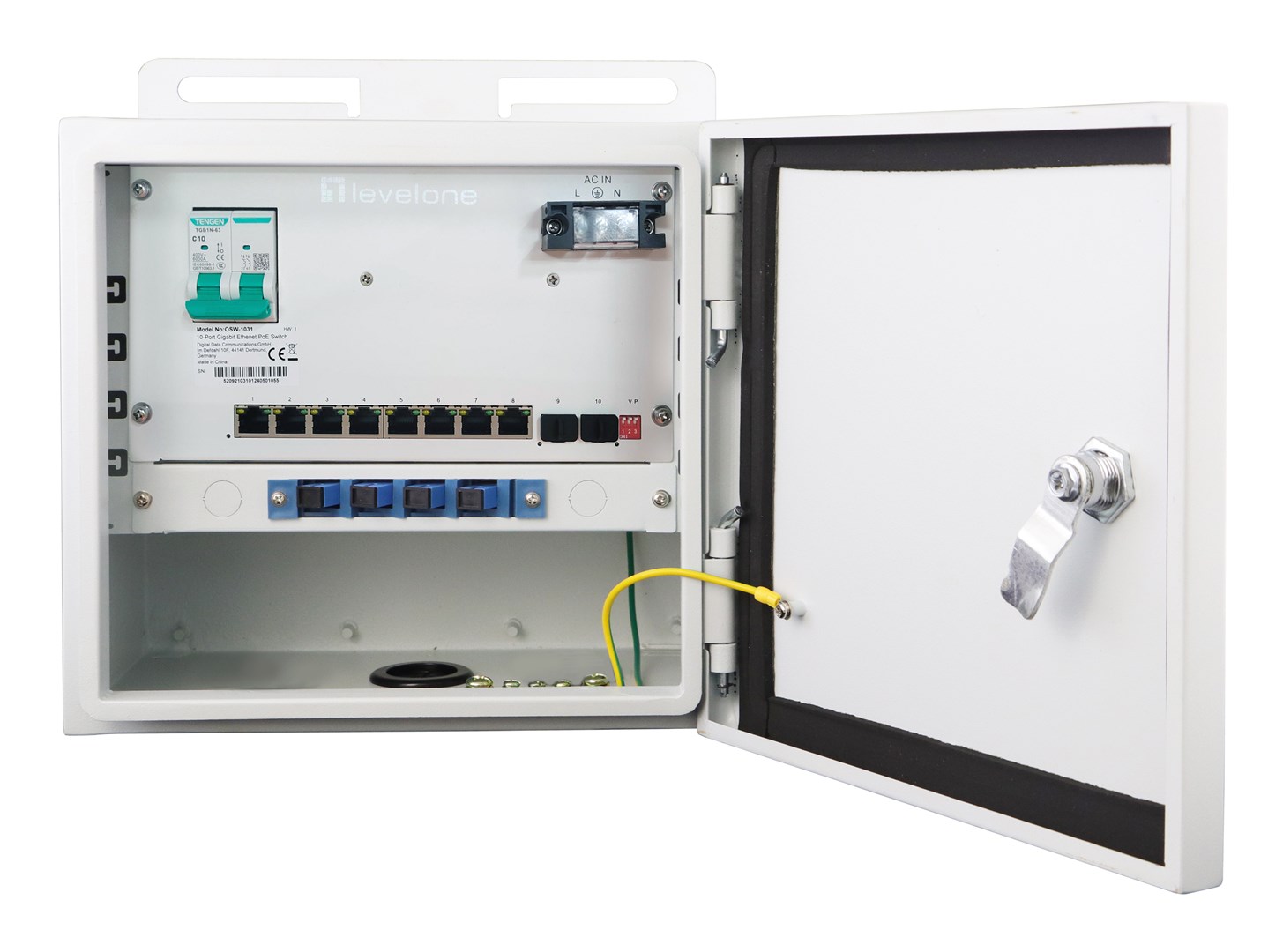 LevelOne OSW-1031 network switch Unmanaged 2.5G Ethernet (100/1000/2500) Power over Ethernet (PoE) Black