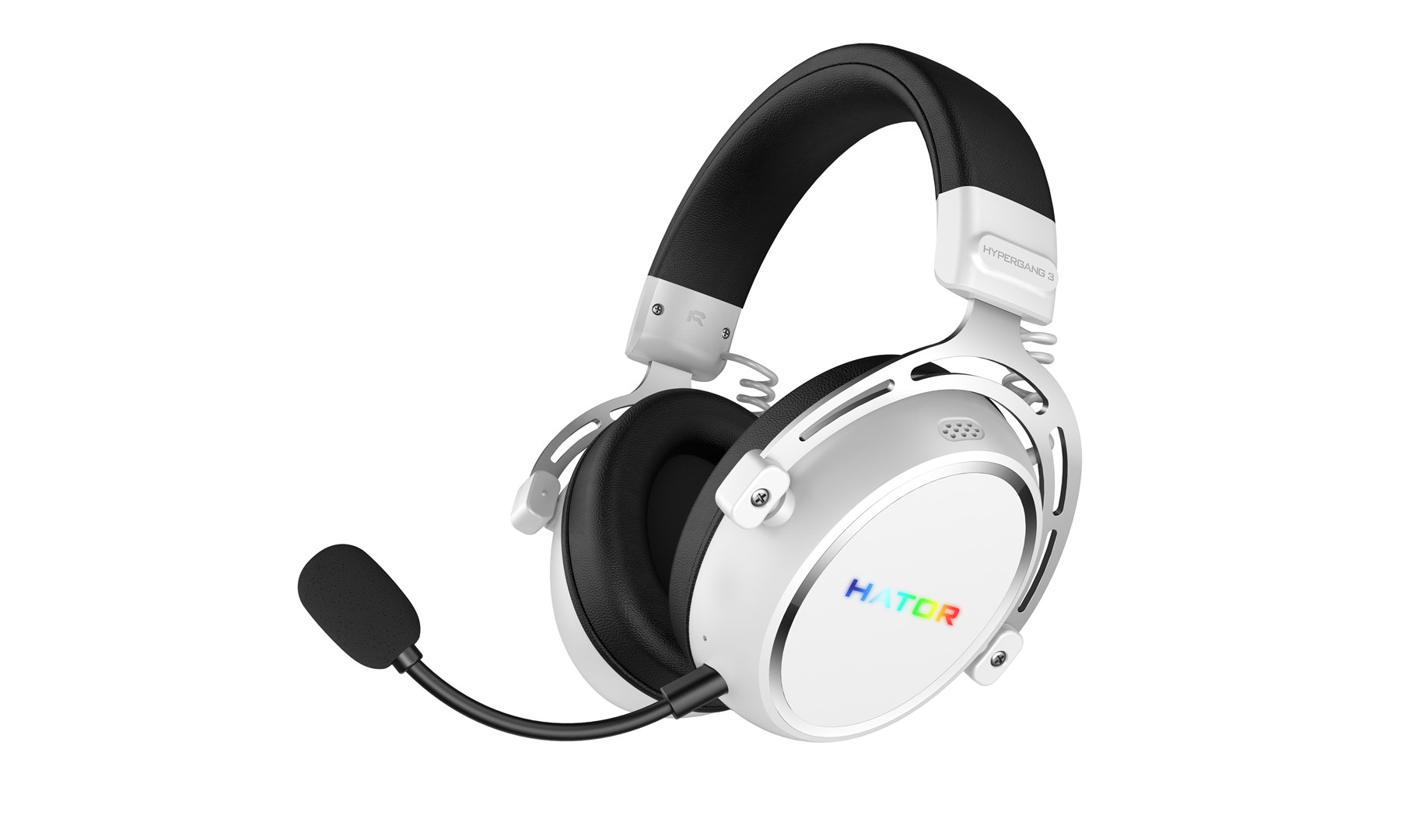 HATOR Hypergang 3 Wireless Headset Head-band Gaming USB Type-C / USB Type-A Bluetooth White - Afbeelding 3