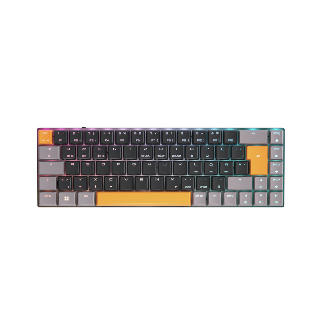 CHERRY MX-LP 2.1 Compact Wireless keyboard Gaming RF Wireless + Bluetooth QWERTZ German Black