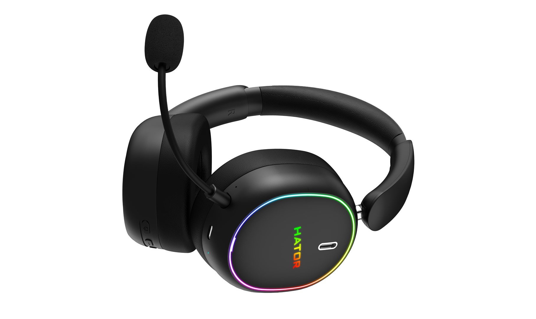 HATOR Phoenix 2 Wireless Headset Wired & Wireless Head-band Gaming USB Type-C / USB Type-A Bluetooth Black - Afbeelding 7
