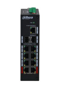 Dahua Technology PFS3211-8GT-120-V2 network switch Unmanaged Gigabit Ethernet (10/100/1000) Power over Ethernet (PoE) Desktop/Wall-Mounting Black - Afbeelding 3