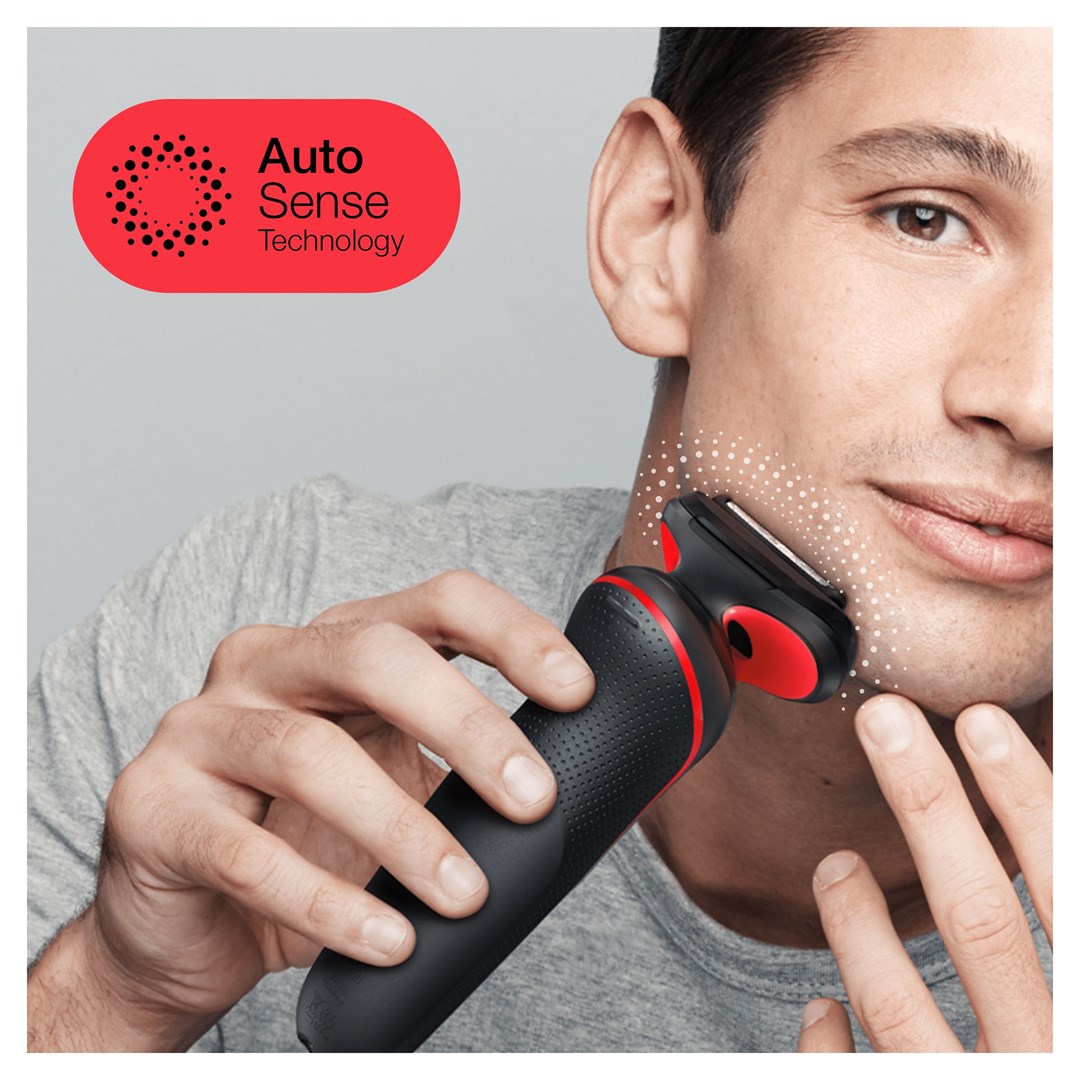 Braun Series 5 50-R1000s Foil shaver Black, Red - Afbeelding 3