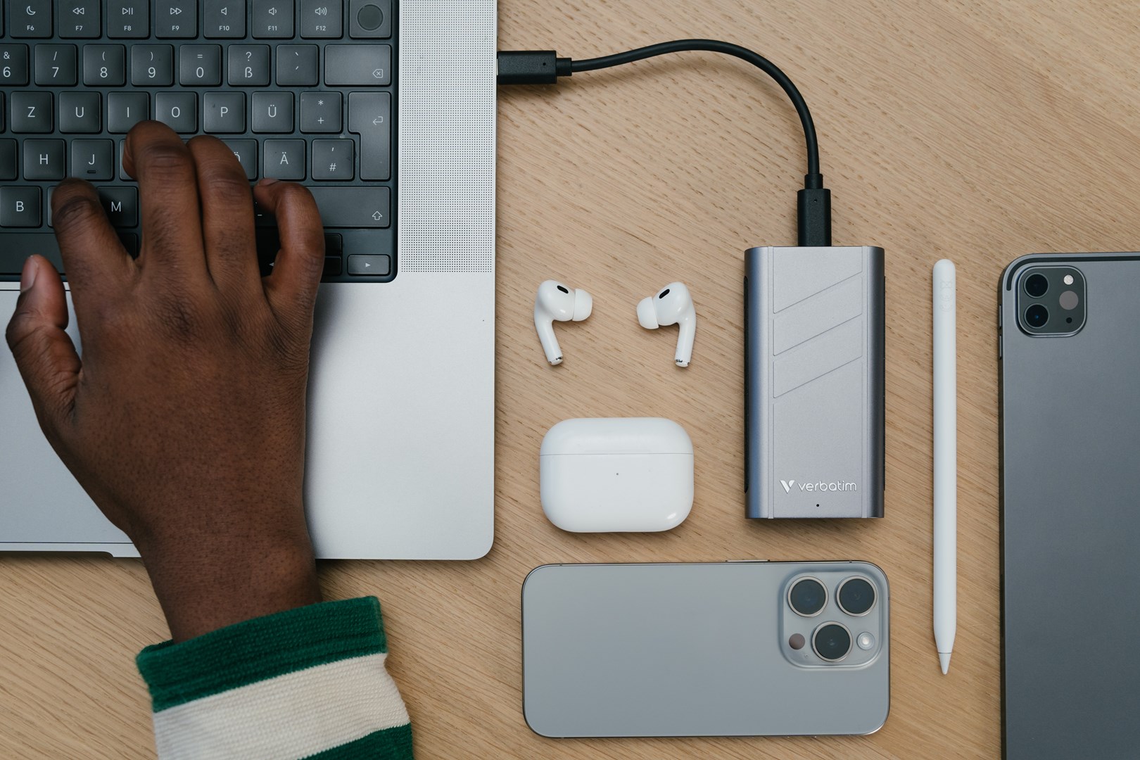 Verbatim TurboMetal SSD USB4 2TB USB Type-C USB4 Gen 2x2 Silver - Afbeelding 8