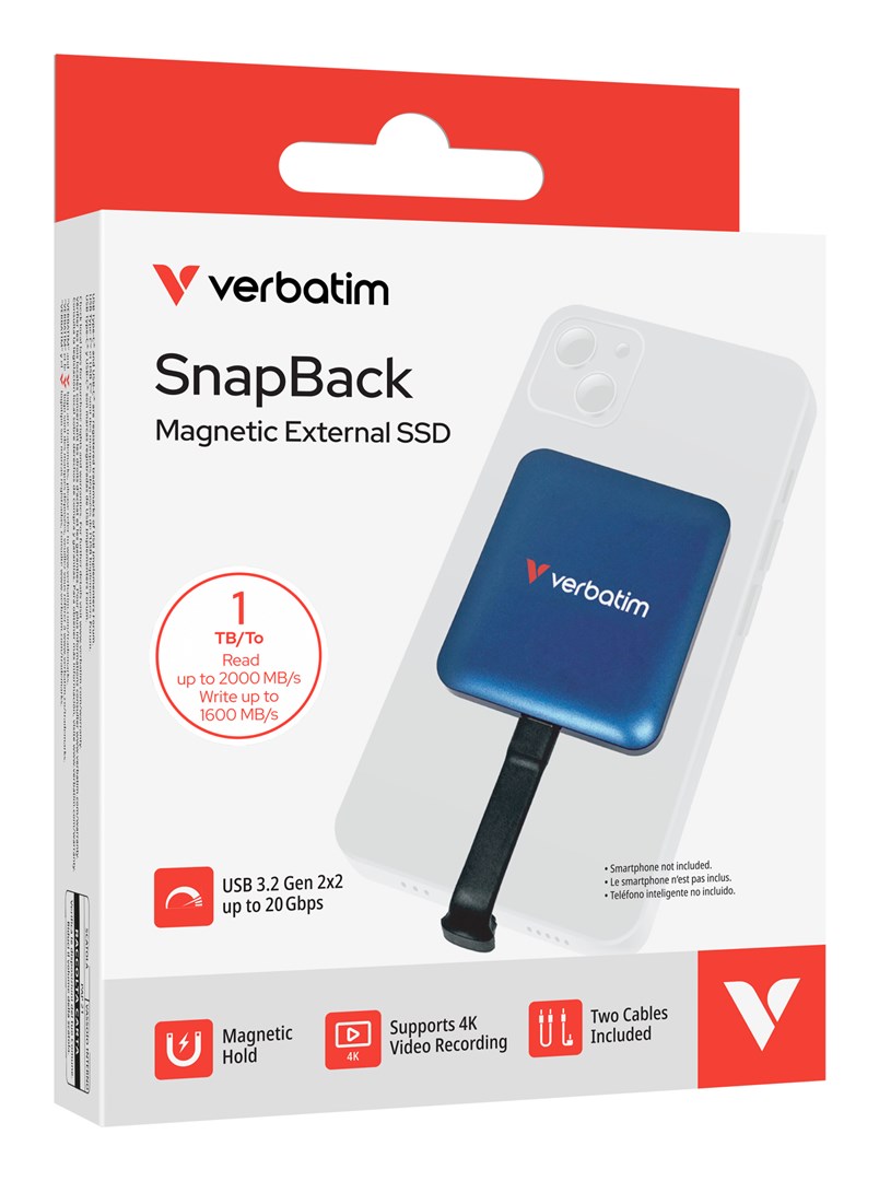 Verbatim SnapBack SSD 1TB Blue Metallic - Afbeelding 5