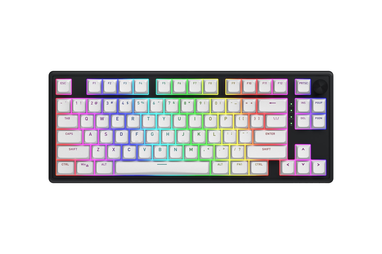 HATOR Skyfall Wireless 80 keyboard Gaming USB + RF Wireless + Bluetooth QWERTY US English Black, White
