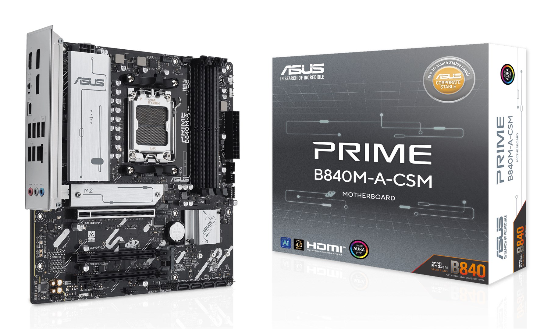 ASUS PRIME B840M-A-CSM AMD B840 Socket AM5 micro ATX