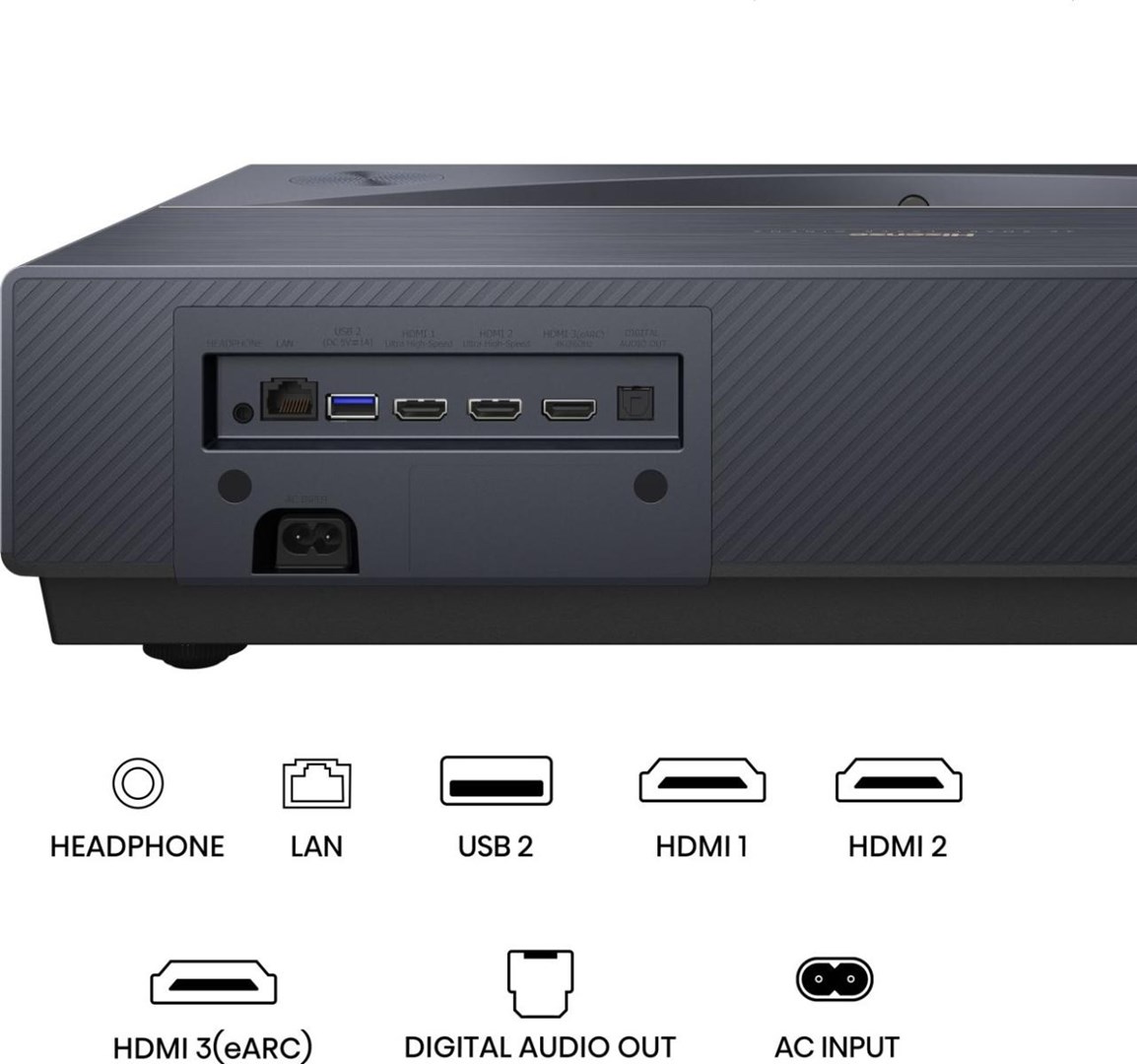 Hisense PT1 Ultra short throw projector UHD 4K (3840x2160) 3D Black - Afbeelding 10