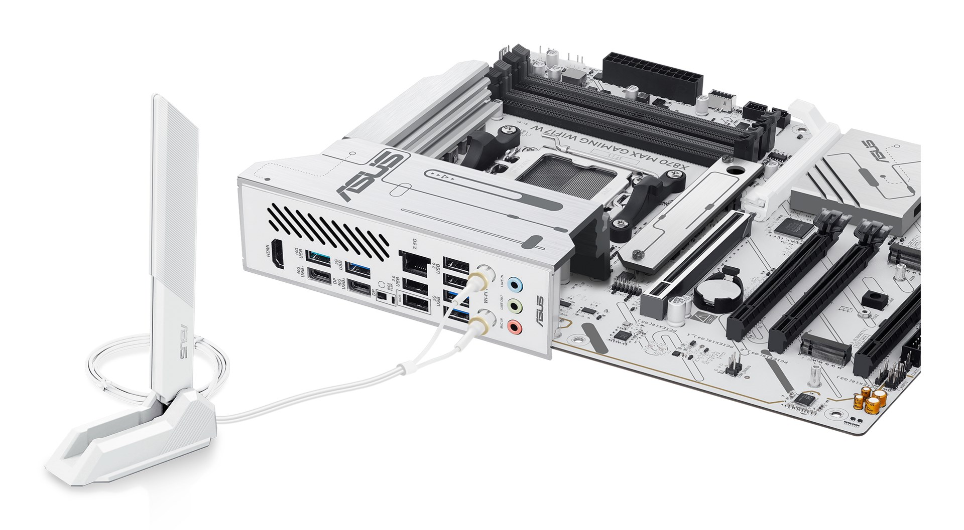 ASUS X870 MAX GAMING WIFI7 W AMD X870 Socket AM5 ATX - Afbeelding 9