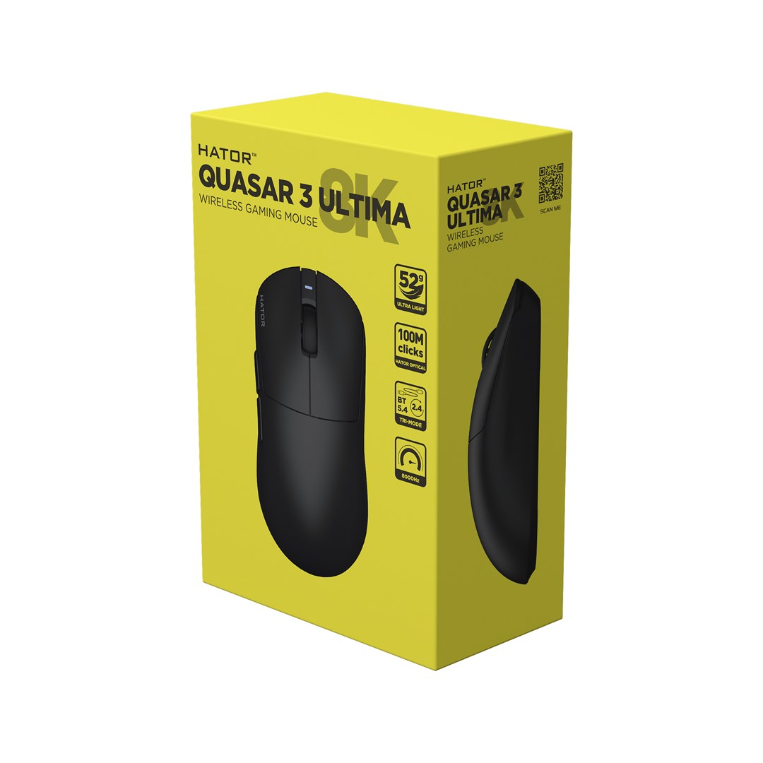 HATOR Quasar 3 Ultima 8K Wireless, Black - Afbeelding 7