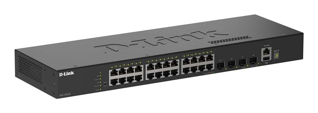 D-Link 28-Port Gigabit Stackable Smart Managed Switch with 4 x 10G SFP+ Ports