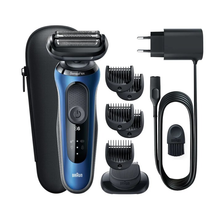 Braun Series 6 61-B1500s Foil shaver Trimmer Blue - Afbeelding 3