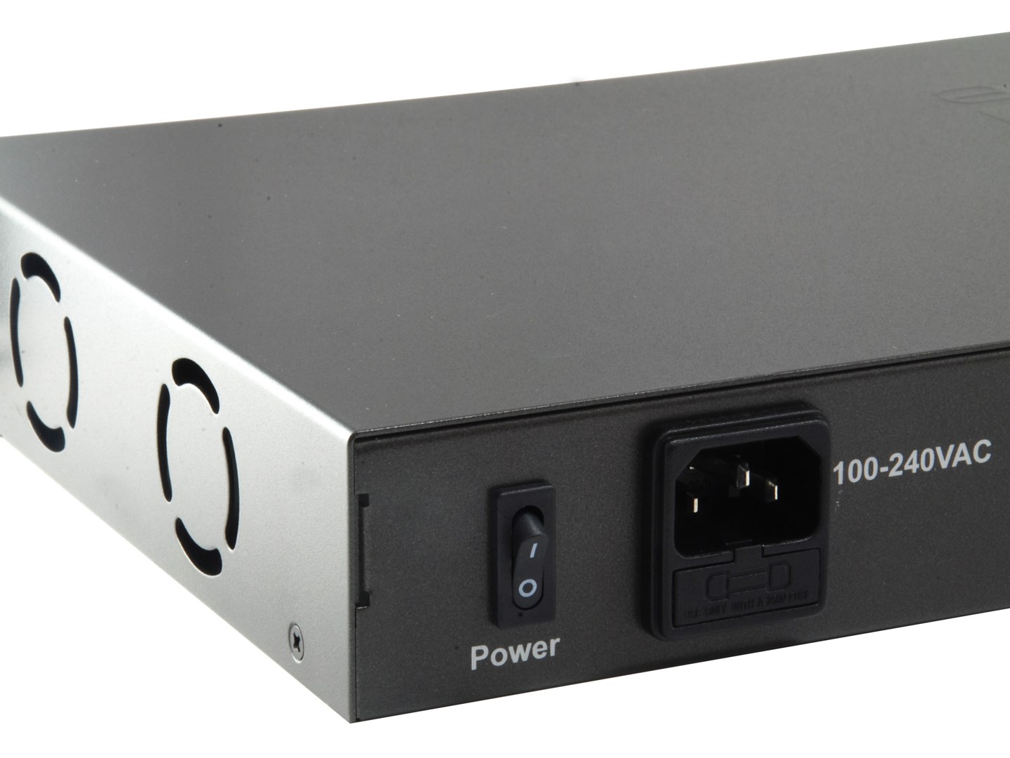 LevelOne 26-Port Fast Ethernet PoE Switch, 24 PoE Outputs, 2 x Gigabit RJ45, 150W - Afbeelding 5