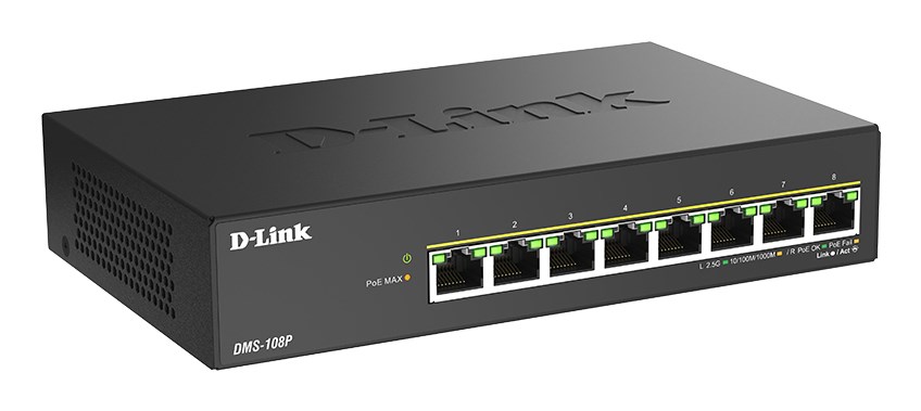 D-Link 8-Port 2.5G Multi-Gigabit PoE++ Unmanaged Switch - Afbeelding 3