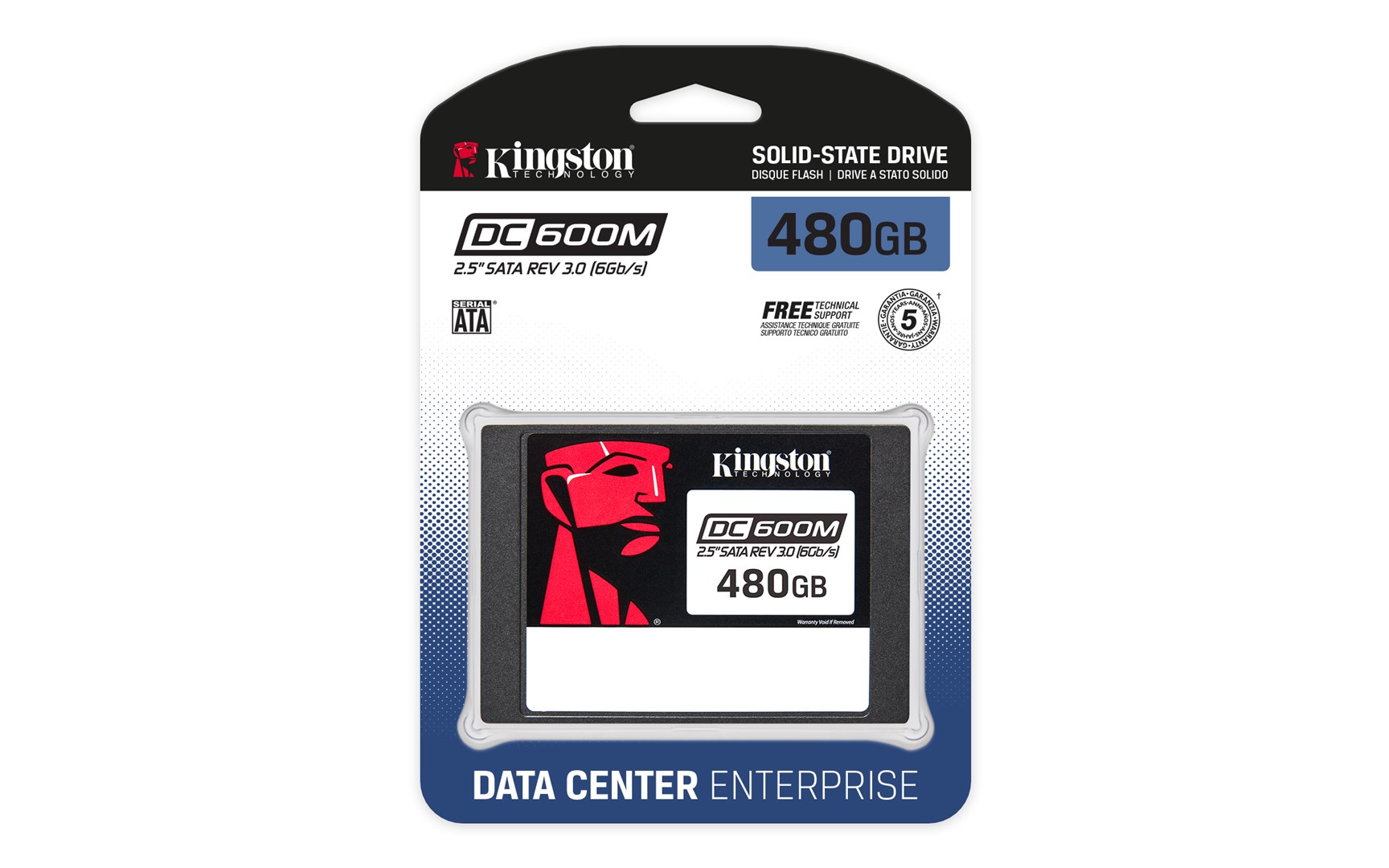 Kingston Technology 480G DC600M (Mixed-Use) 2.5” Enterprise SATA SSD - Afbeelding 3