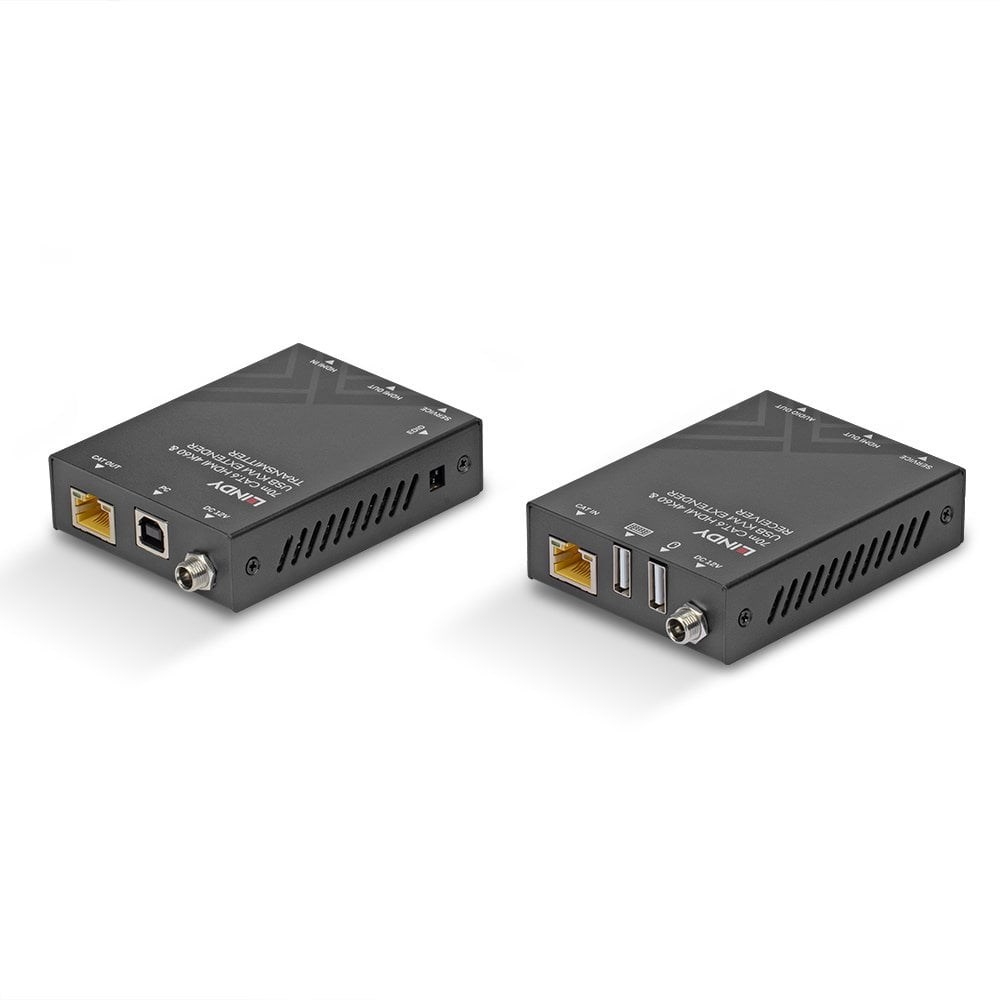 Lindy 70m Cat.6 HDMI 4K60, USB and Audio KVM Extender - Afbeelding 3