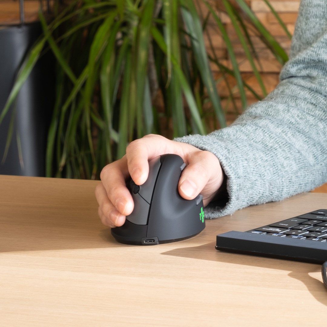 R-Go Mouse HE ergonomic right-hand Bluetooth black/silver retail - Afbeelding 7