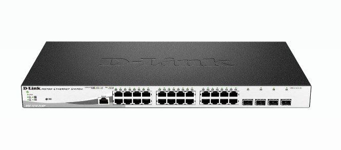 D-Link DGS-1210-28MP/E Switch 28-port Gigabit Ethernet PoE managed network connection